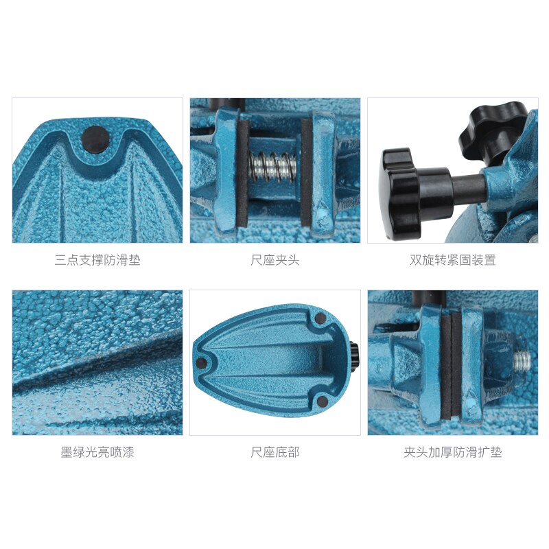 1pc Micrometer stand indicator stand Micrometer base cast iron Digital micrometer bracket Magnetic holder