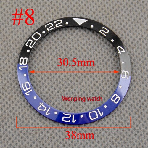 38mm titanium keramiske ringring tofarvet pasform automatiske 40mm bliger ure: Stil 8