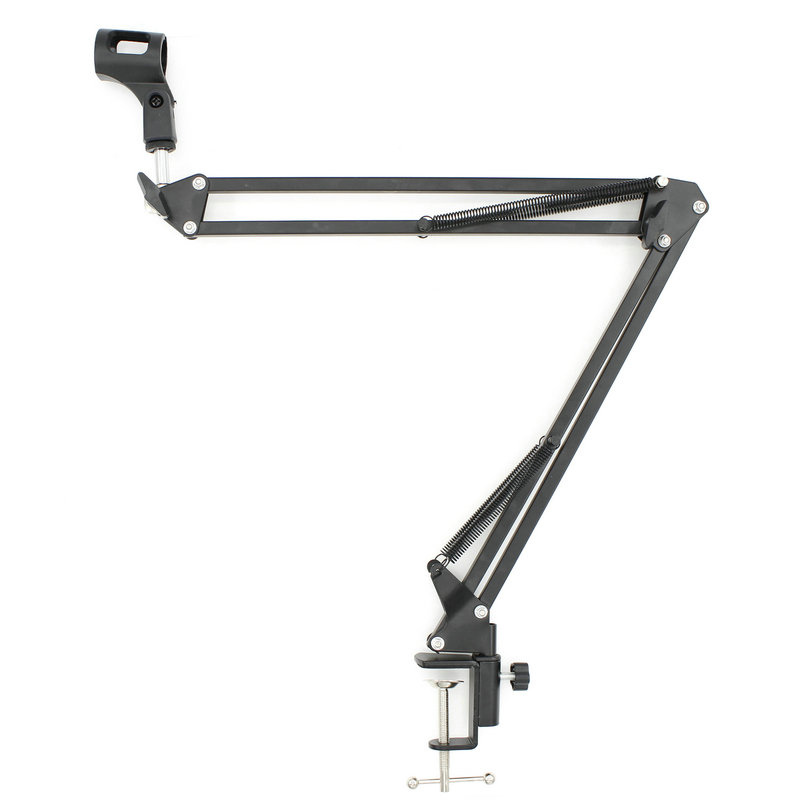 NB-35 Desktop Table Tripod Microphone MIC Stand Holder with Clip Microphone Stand Holder for Mounting on PC Laptop Notebook