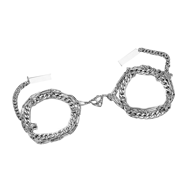 1/2 magnetische partnerarmbänder für damen und herren – passende armbänder für verliebte, freund/freundin oder Partner: A