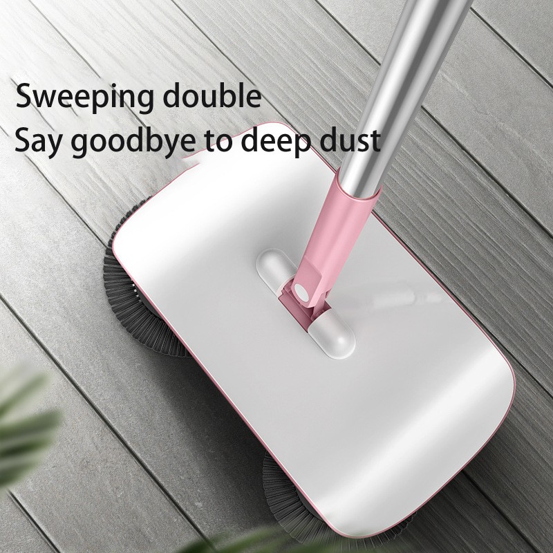 Factory direct hand push sweeper household broom dustpan mop all-in-one mop sweeper without dead corner cleaning mop