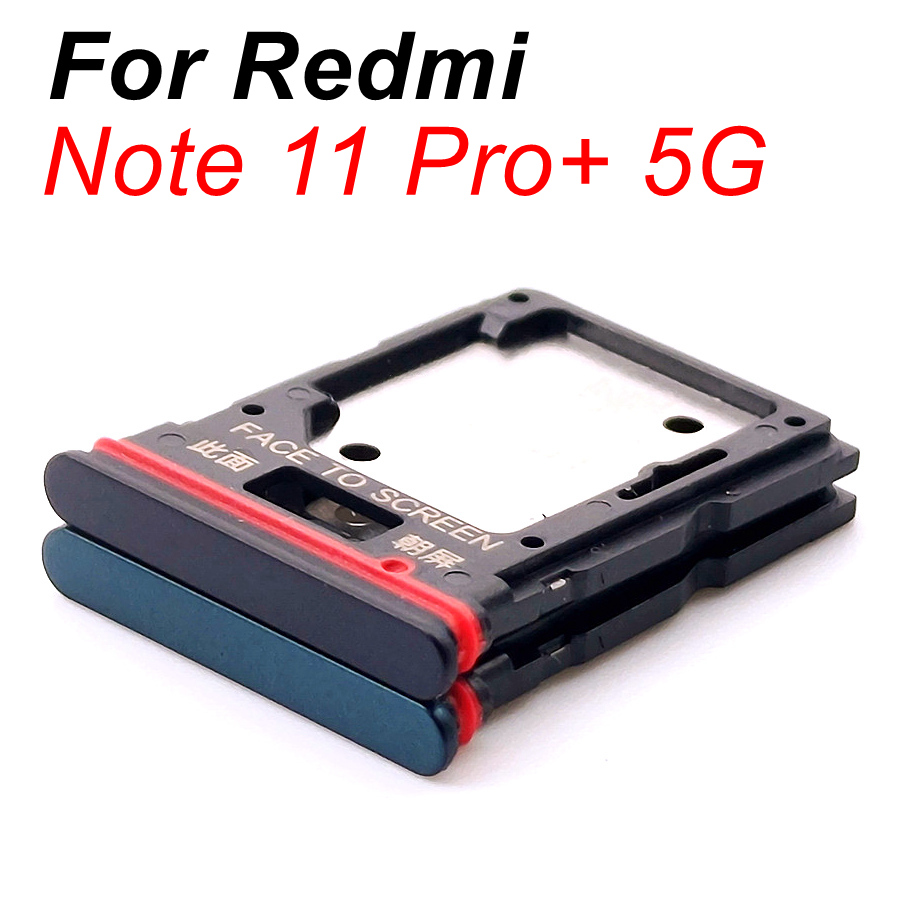 SIM Karte Tabletts Für Xiaomi Redmi Hinweis 11 Profi + Plus 5G SIM Slot Mikro SD Karte Tablett Halfter Adapter Buchse Ersatz