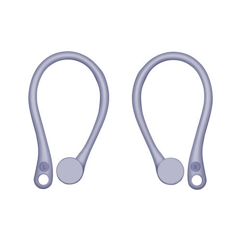 2 sztuk Mini Anti-fall zestaw słuchawkowy Bluetooth Earhooks uchwyt słuchawkowy dla Airpods 1/2 Earbuds zaczep na ucho dla Apple Air Pods 1 2: purple