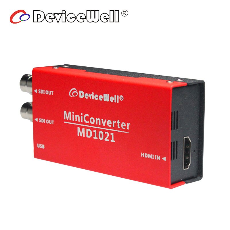 DeviceWell Product MD1021 1080p to 1080I HD SDI BNC Complies with IEC169-8 Mini Video Converter