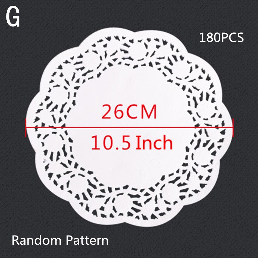 180 Uds. De papel absorbente de aceite de cocina aperitivos y pasteles de pollo frito bandeja de papel para hornear vajilla para horno tapete de papel absorbente de aceite: G model 10.5 inch