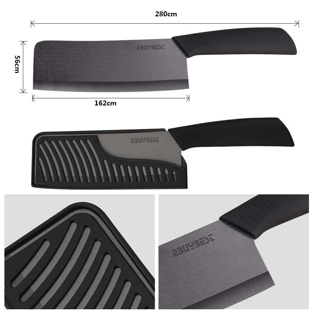 Couteaux en céramique couteau de Chef 6.5 pouce lame noire fruits légumes viande couteaux de cuisine couteau en céramique pour outils de cuisine