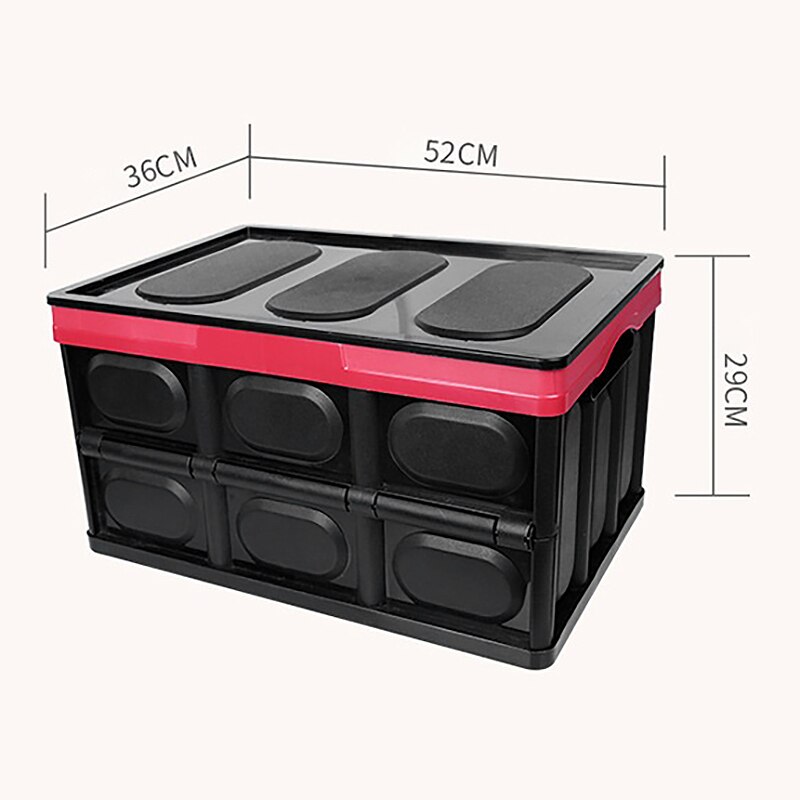 Car Storage Box Car Storage Tools Foldable Storage for Trunk Multifunctional Folding Storage Box Water Storage Box 55L