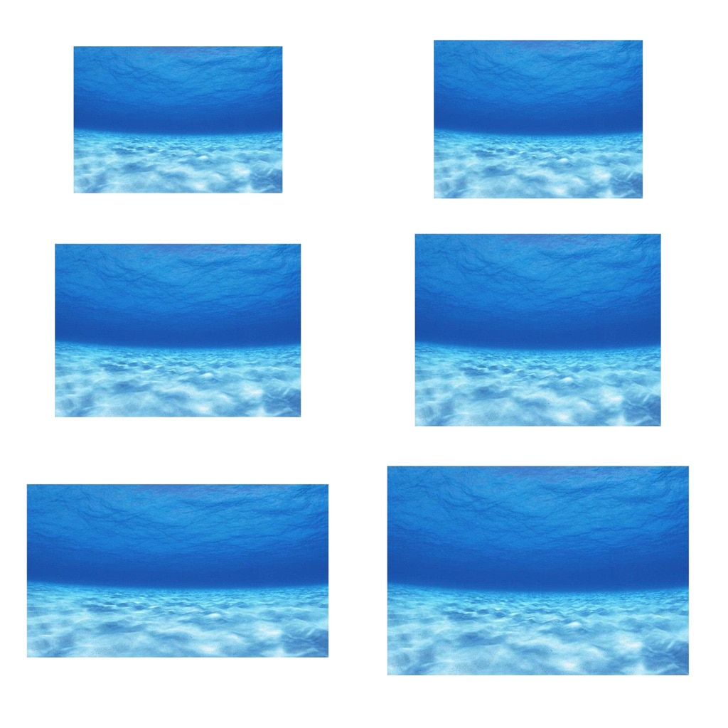 3D Aquarium Background Poster OneSides Tank Landscape Backdrop Wall Paper