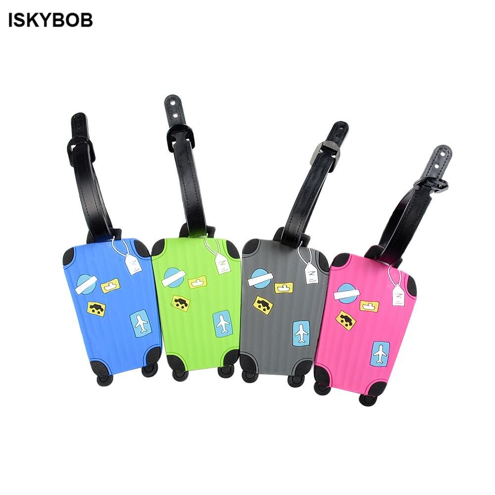1 pièce étiquettes de bagage pour voyage anglais lettre étiquette de bagage sangle valise nom ID adresse étiquettes étiquette de bagage