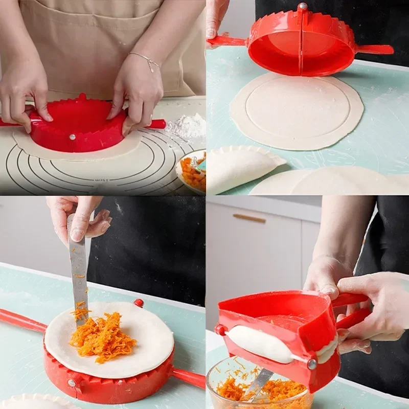 Plastikowa forma robić robienia dużych pierogów Ręczna prasa robić ciasta Rosja Klips robić pierogów Forma robić pierogów Ravioli Narzędzie kuchenne Akcesoria kuchenne