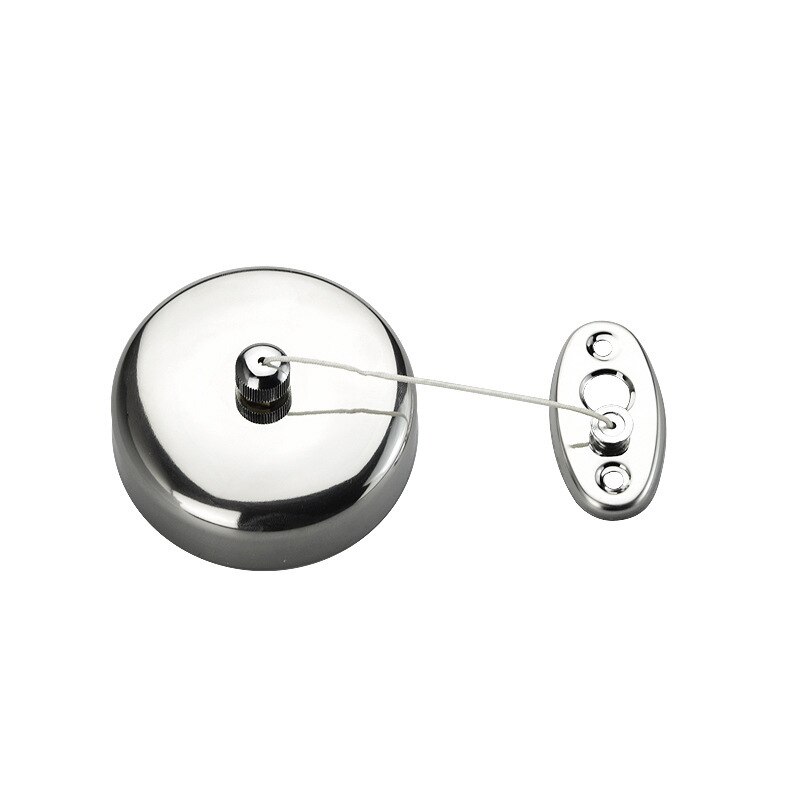 Invisible hotel shower curtain rope ,Retractable Stainless steel single clothesline ,indoor outdoor clothes drying rack 2.5 m: Default Title