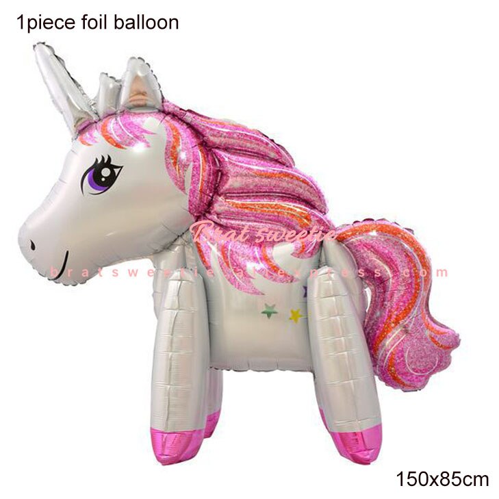 Unicorn Balloon Stand Holder Decoration Balloon Column Base Stand and Pole Ring Clip Kit Birthday Party Decorations Kids: 150cm UNC