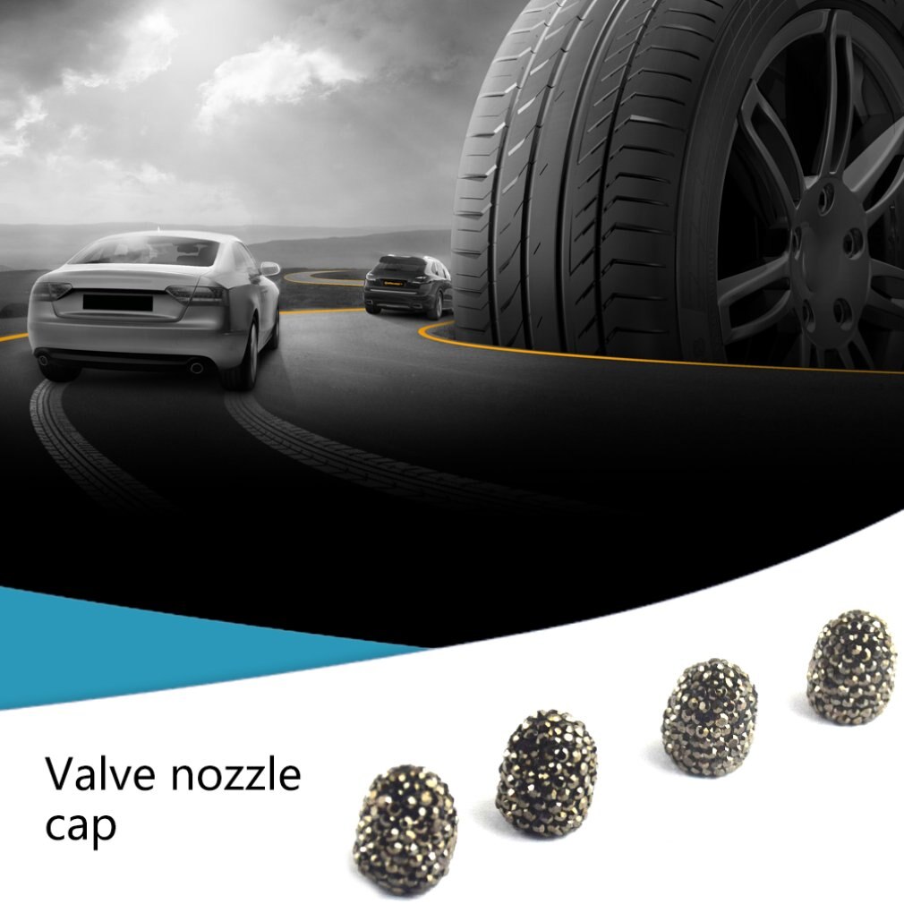 Met diamant ingelegde ventieldop, gemodificeerde autobanddop, ruitvormige ventieldop, glimmende stofkap met diamant, auto-onderdelen