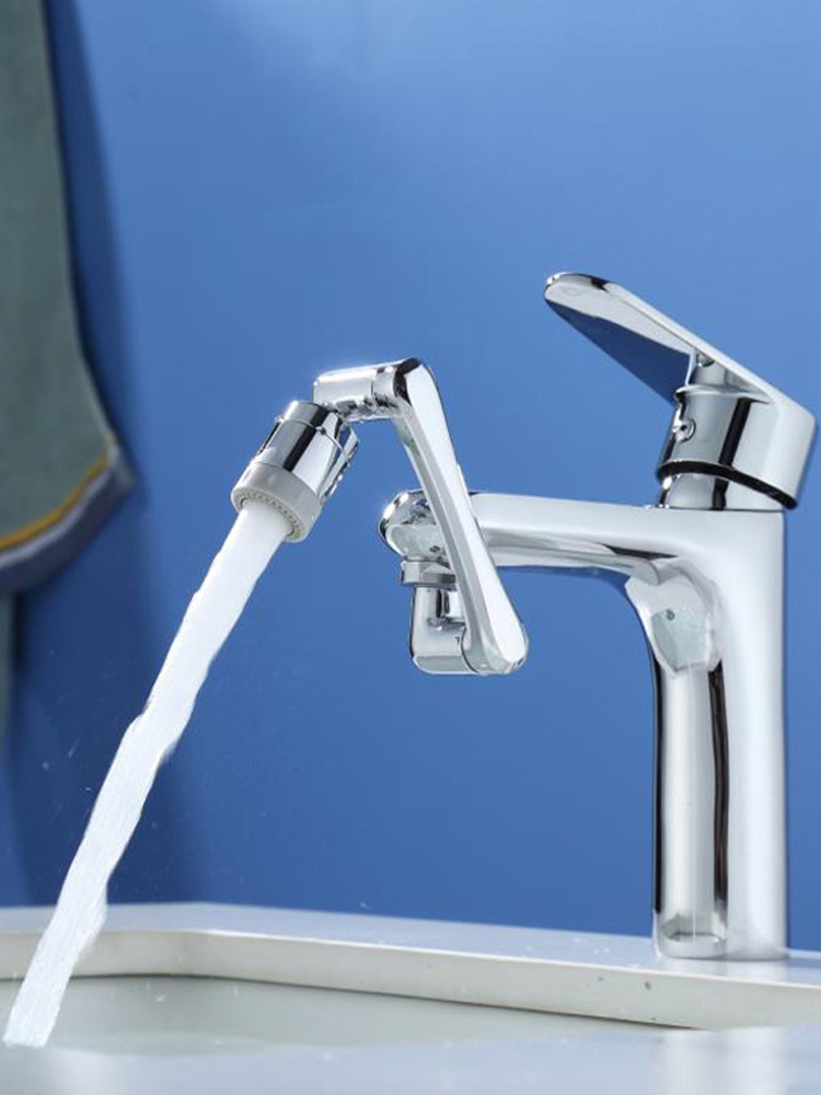 Edelstahl Universal 1440 ° drehbar Roboterarm drehbar Verlängerung Wasserhahn Belüfter Küchen spüle Wasserhahn Extender 2 Wasser durchfluss modus