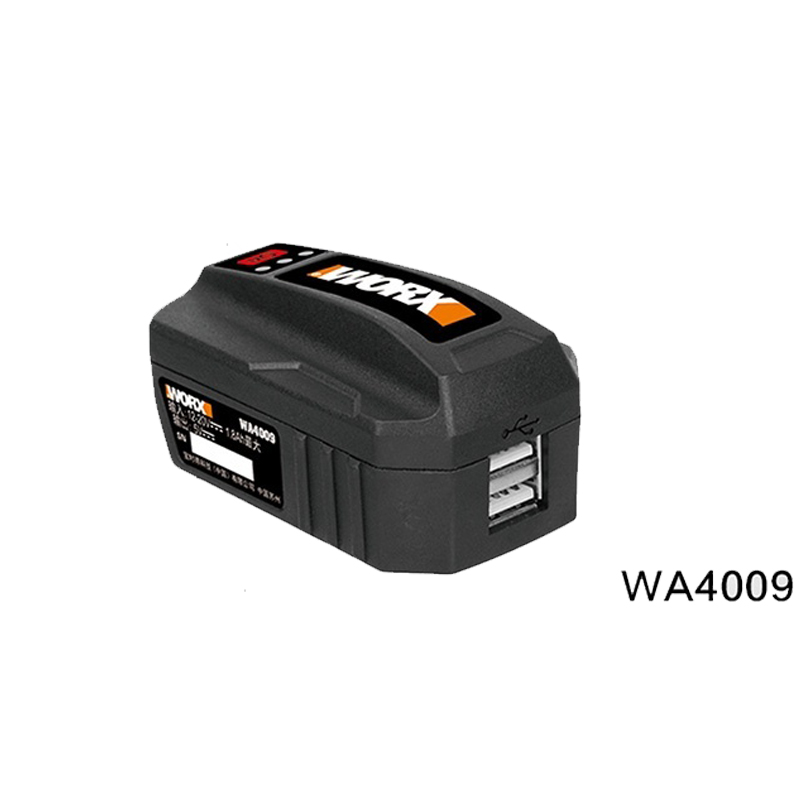 WORX 20V usb charger bank connector of 20V battery WA4009 FIT all the worx 20V battery as the pic show: Default Title