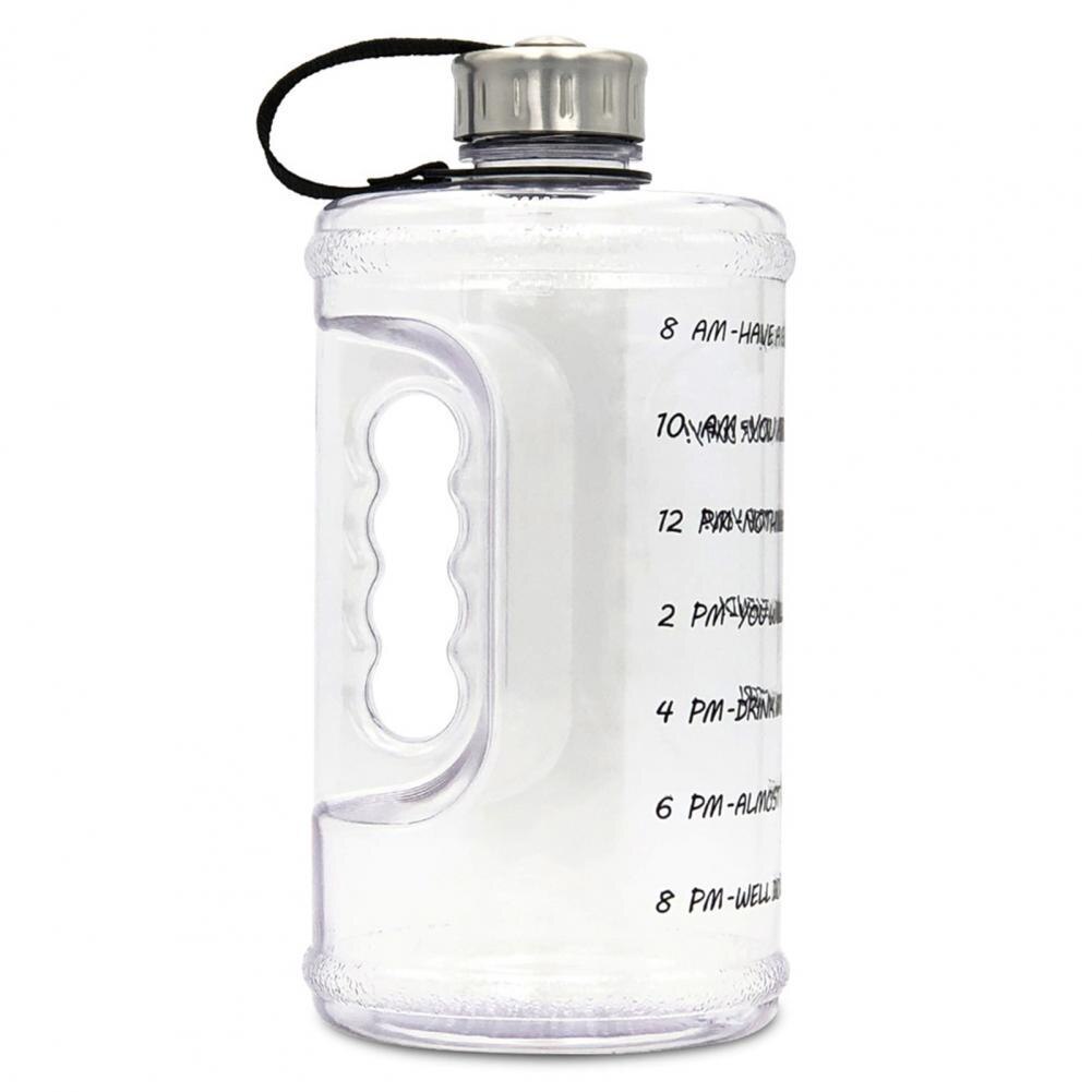 2.2L Good Sports Mug BPA Free Non-slip PET Sports Bottle with Scale Mark:  Transparent