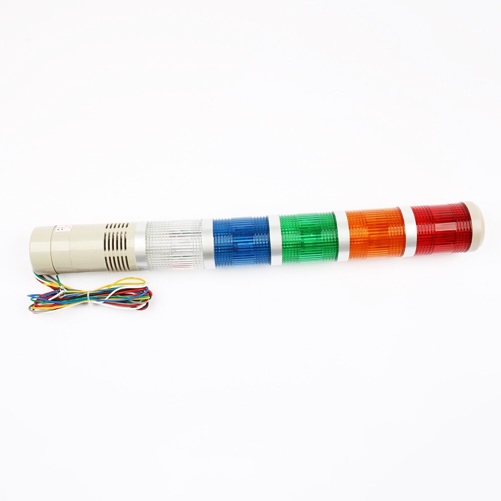 DC12V/24V Safety Stack Lamp Red Green Yellow Flash Industrial Tower Signal warning Light LTA-205 5 layer 110V 220V