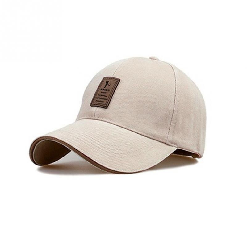 Outdoor Cotton Golf Player Hat Men Sports Sun Hat Colorful Golf Cap: Khaki