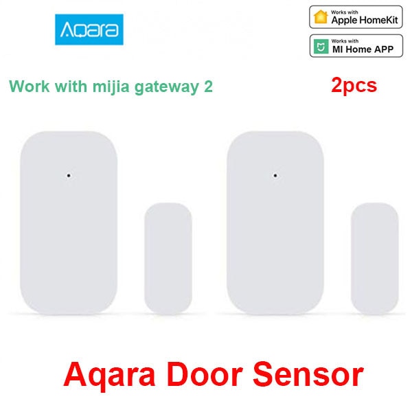 Xiaomi Smart Multifunctional Gateway 3 Bluetooth Zigbee WiFi Remote Control RGB Radio Home Security Device Support Apple Homekit: Aqara Door Sensor