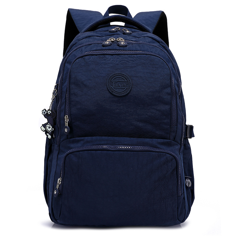 TEGAOTE Men's Backpack Travel Bag Nylon Waterproof Mochila Feminina Bagpack Bolsas School Bags for teenager Boys Children's: 12 inches / Beige