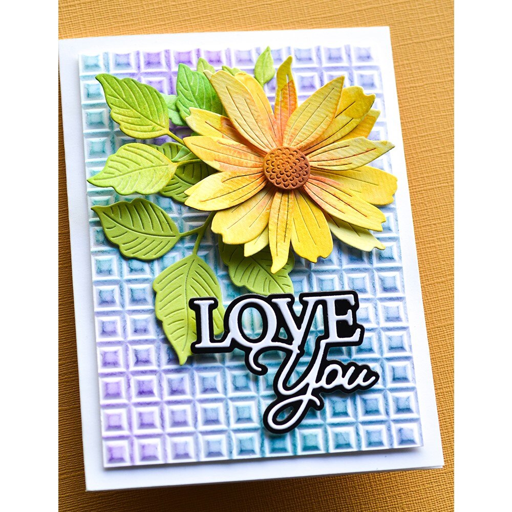 Love You Posh Script Metal Cutting Die Scrapbook Embossed Paper Card Album Craft Template Cut Die Stencils For 2022