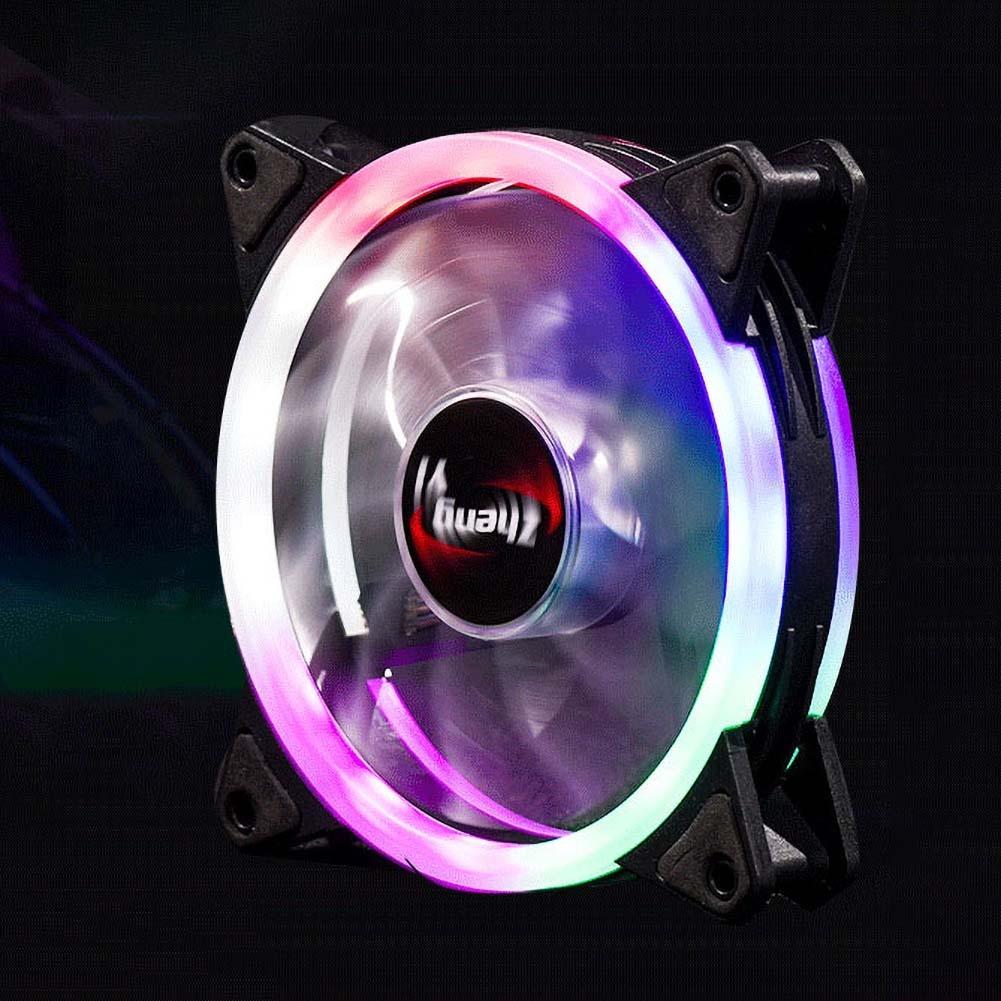 Led kabinet blæser 120mm blæsere lydløst ærmeleje 3 ben /4 ben desktop pc blæser computer køler køler cpu kølere radiatorer til pc