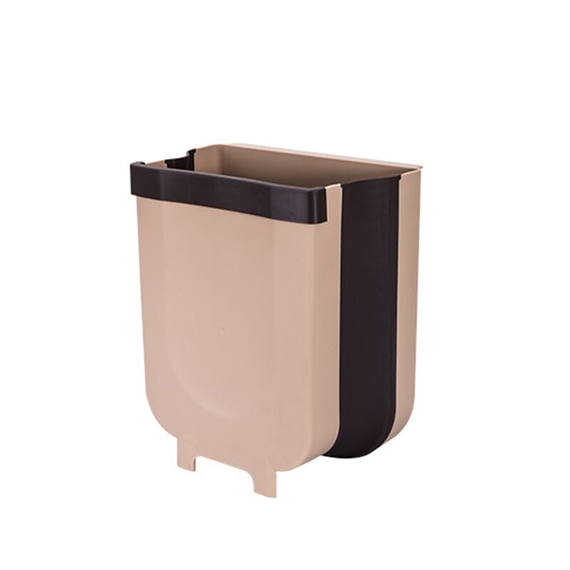 Hangende afvalbak aan de muur gemonteerde opvouwbare keukenkastdeur hangende afvalbak poubelle de cuisine voor keuken slaapkamer toilet: Koffie / Ik