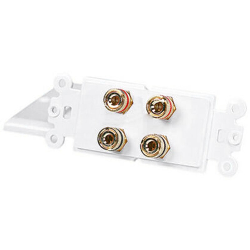 4 Posts Speaker Wall Plate Home Theater Wall Plate o Panel for 2 Speakers