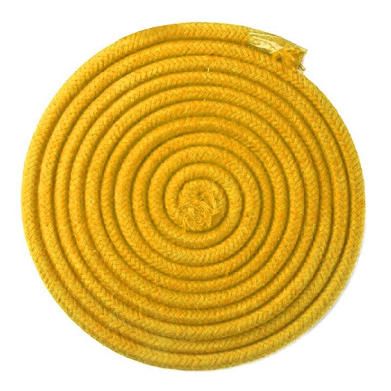 3 m Sport Gym Rainbow Color Rhythmic Gymnastics Rope Solid Competition Arts Training Rope Gymnastics Rope: Yellow