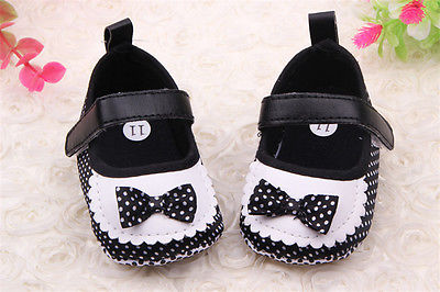 Baby sko nyfødte piger sko læder spædbørn prewalker sko 0-18 måneder