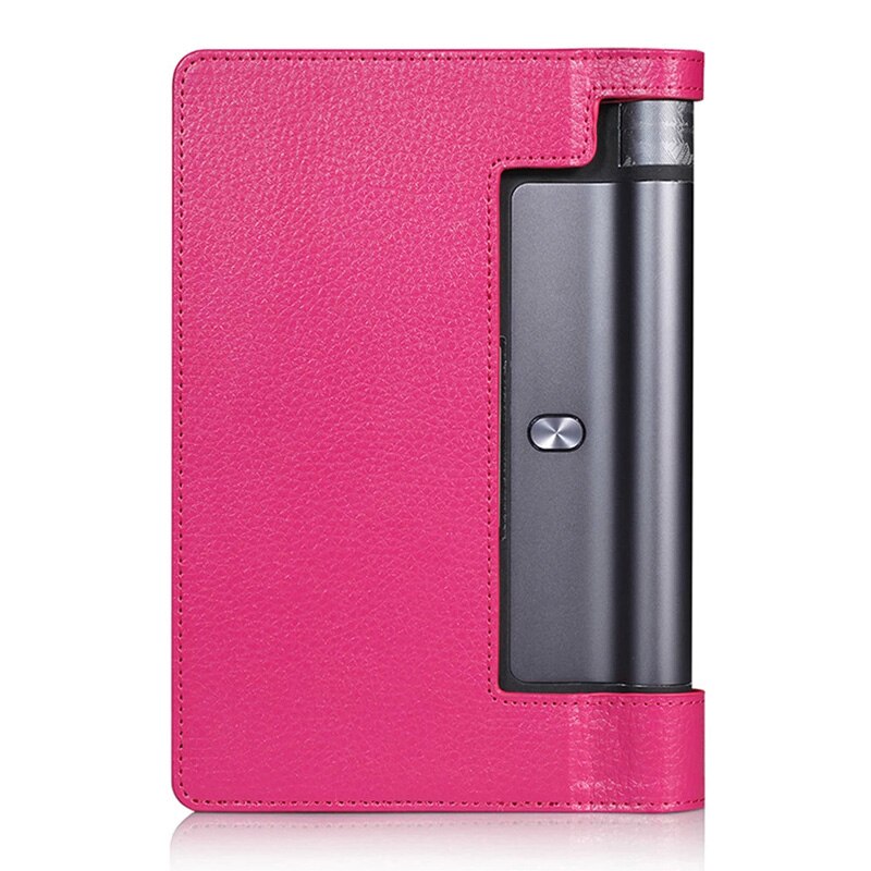 Beschermhoes voor lenovo yoga tab 3 10.1 opvouwbare standaard, pu-leren hoes, yoga tab 3 10.1 yt3-x50f x50f x50m tablethoes van glas: Roos