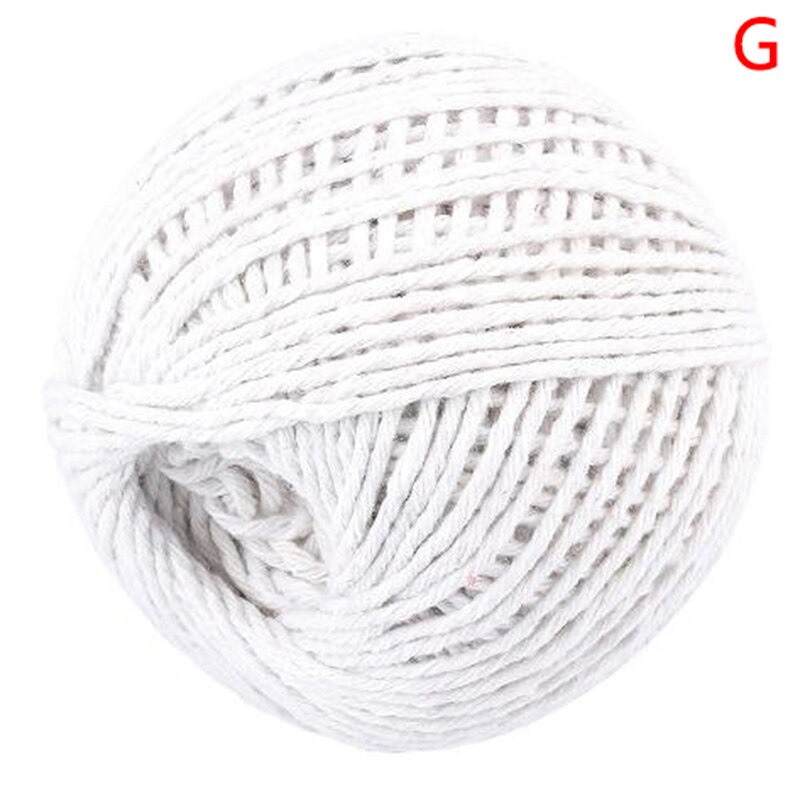 Zongzi – rouleau de ficelle en coton de boucher, 75m, pour préparation de la viande, dinde, ficelle de Barbecue, pour saucisses, corde d&#39;attache, outils de cuisson, bricolage: G