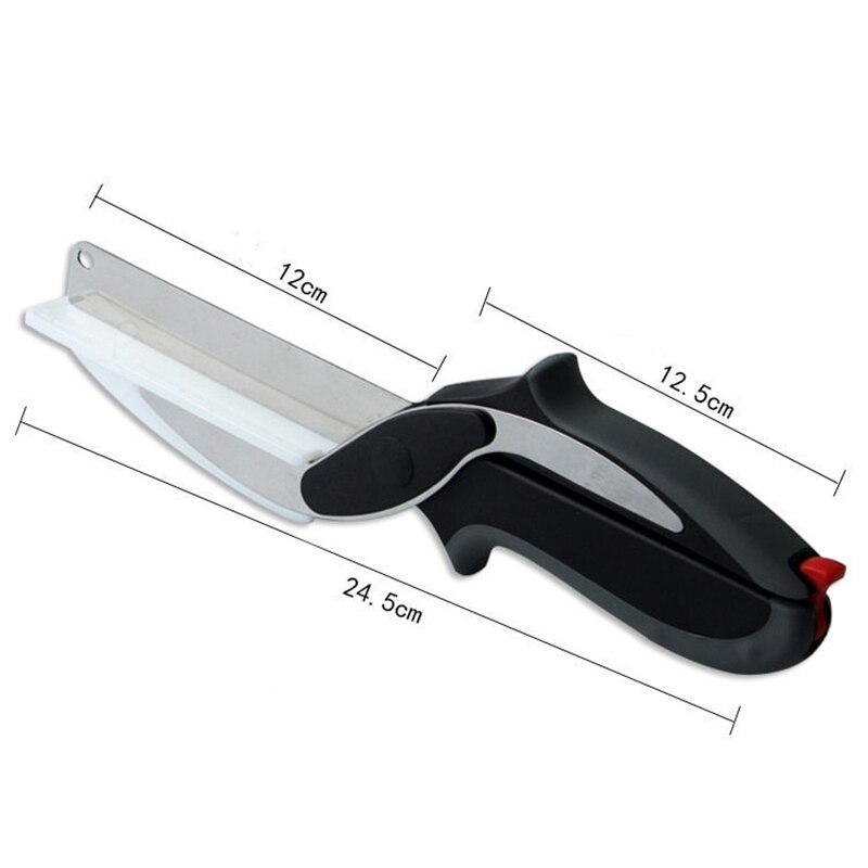 Utility Knife Stainless Steel Detachable Knife Kitchen Scissors Multi Function Kitchen Tool Clever Scissors Cooking Gadget