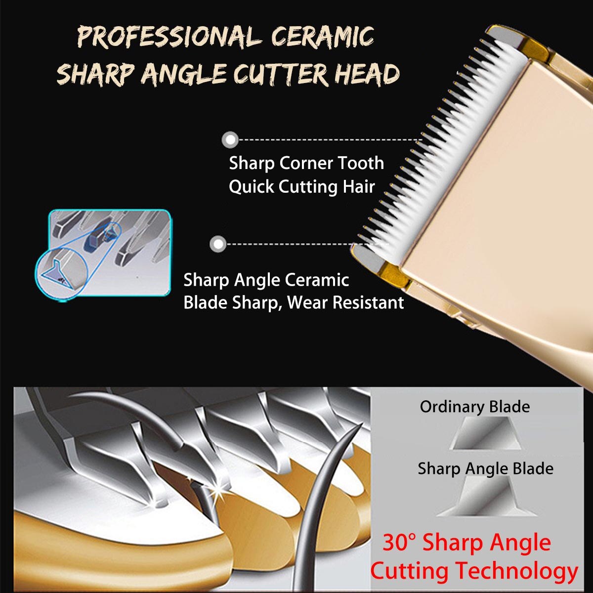 Low-noise Pet Hair Trimmer Clipper Remover Cutter Dog Grooming Cat Dog Hair Trimmer Electrical Pets Haircut Machine