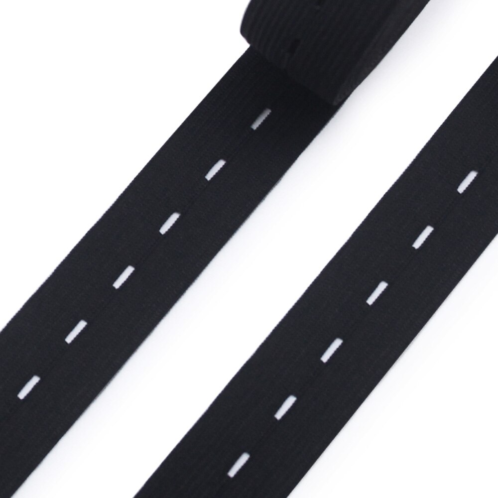 8 hilo negro blanco banda elástica plana cinta de goma para coser ropa pantalones accesorios cinturón elástico cinta ropa DIY: Plata antigua / 20 mm / 1 mes