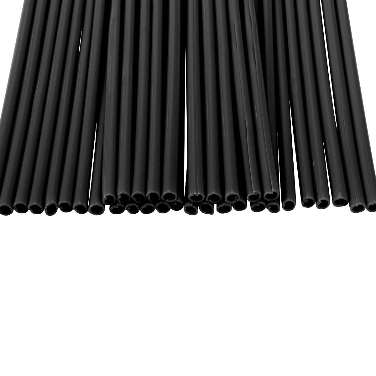 75 PCS Bike Spoke Spoke Skins Covers Motorcycle Motocross Dirt Bike MTB Wheel Rim Spoke Wraps Protector Kit (Black)