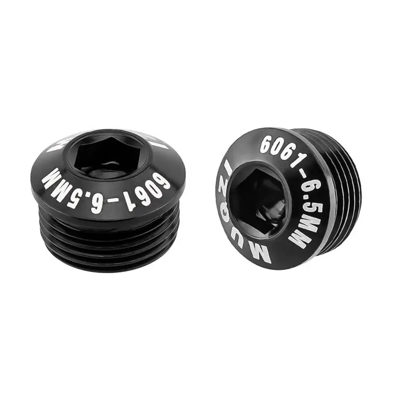 MUQZI 2pcs M14 Pedal Screw Dust Prevention Cover Aluminum Ultralight Pedal Bolt End Cap For Bike: PURPLE