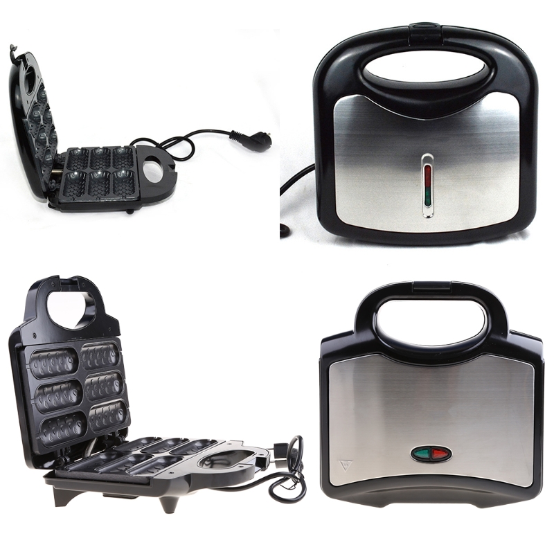 Electric Hotdog Baker Waffle Iron - Waffles on Stem, Waffle Sticks Dog Maker