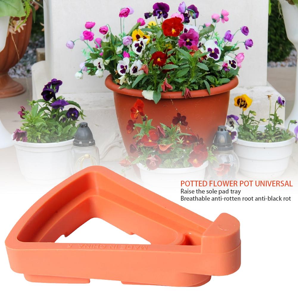 12Pcs Triangular Flower Pot Toes Breathable Anti-rot Pots Feet Planter Risers Lifters Universal For Many Flower Pots