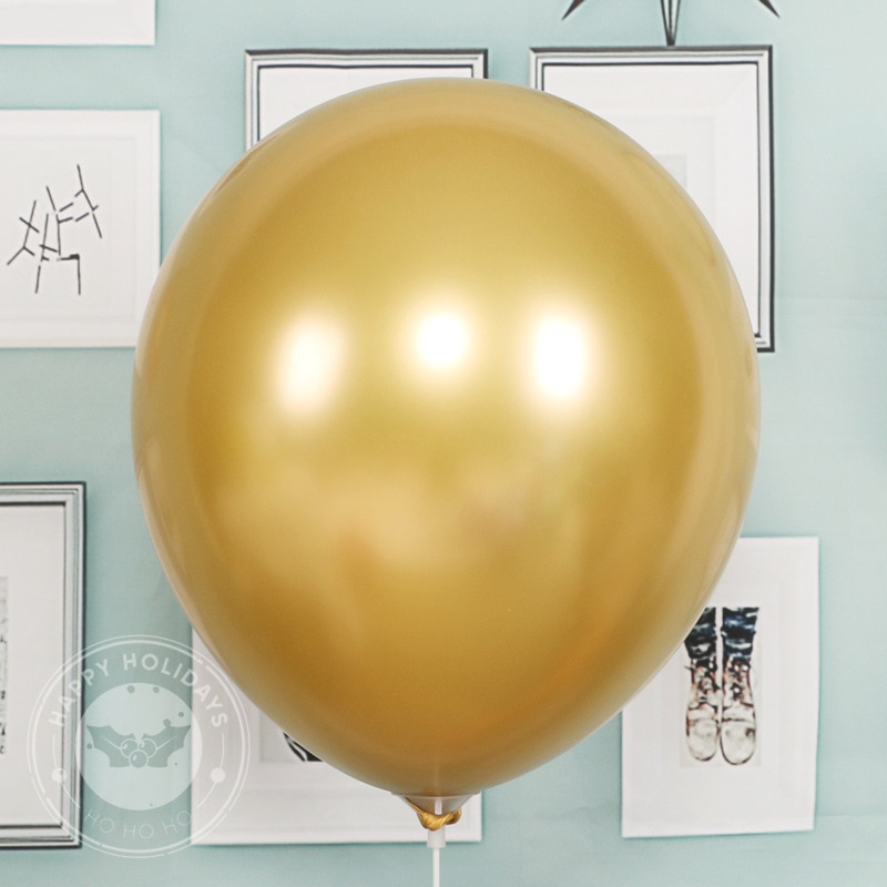 20-30pcs/lot chrome metallic balloons birthday gold helium balloon golden latex balloons wedding decoration birthday party ball