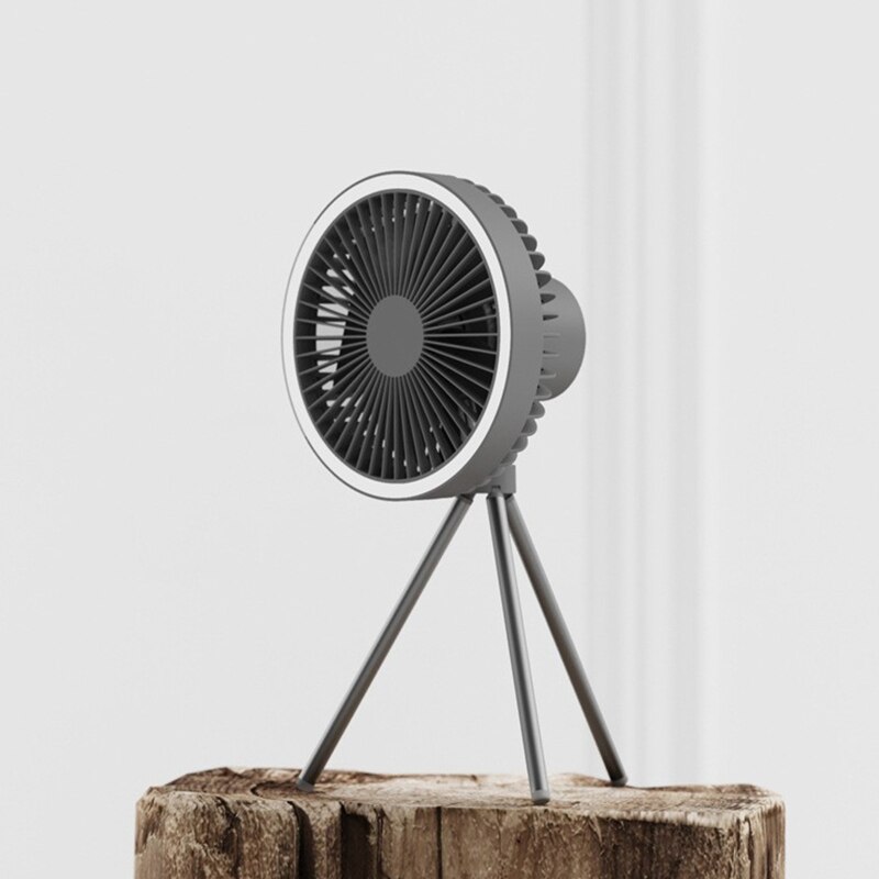 Wentylator statywu przenośny wiatrak biurowy niski poziom hałasu 3 kontrola prędkości statyw podstawa stołu 10000Mah akumulator chłodnica wentylator z lampką doprowadziło