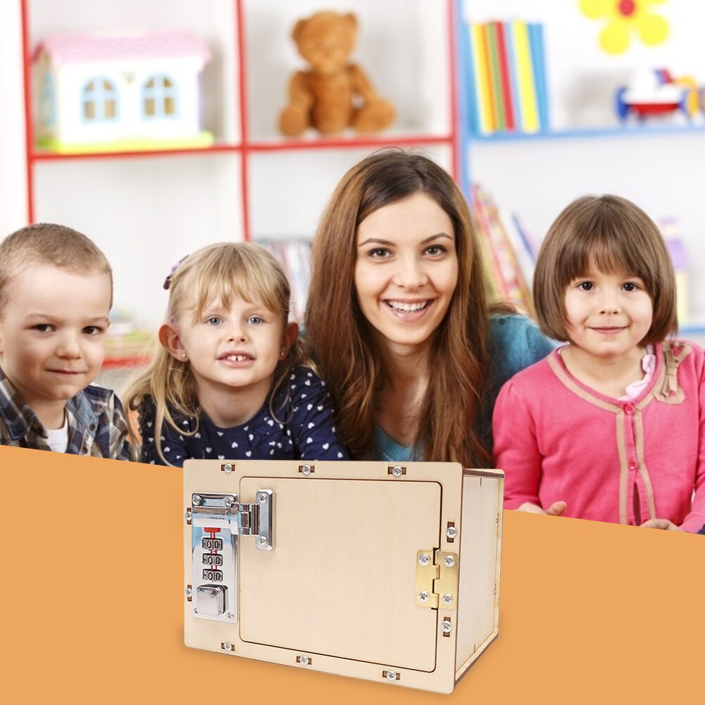 Mechanische Passwort Kasten Entwickeln freundlicher Denken Kreativität Modell DIY Wissenschaft Experiment Bausätze Art Pädagogisches Spielzeug