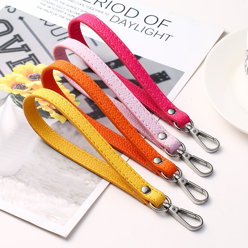 Alle-Match Clutch Bag Strap Portemonnee Riem Vrouwen Pols Zak Riem Effen Kleur Vrouwen Eenvoudige Handvat Purse Bag Riem vervanging