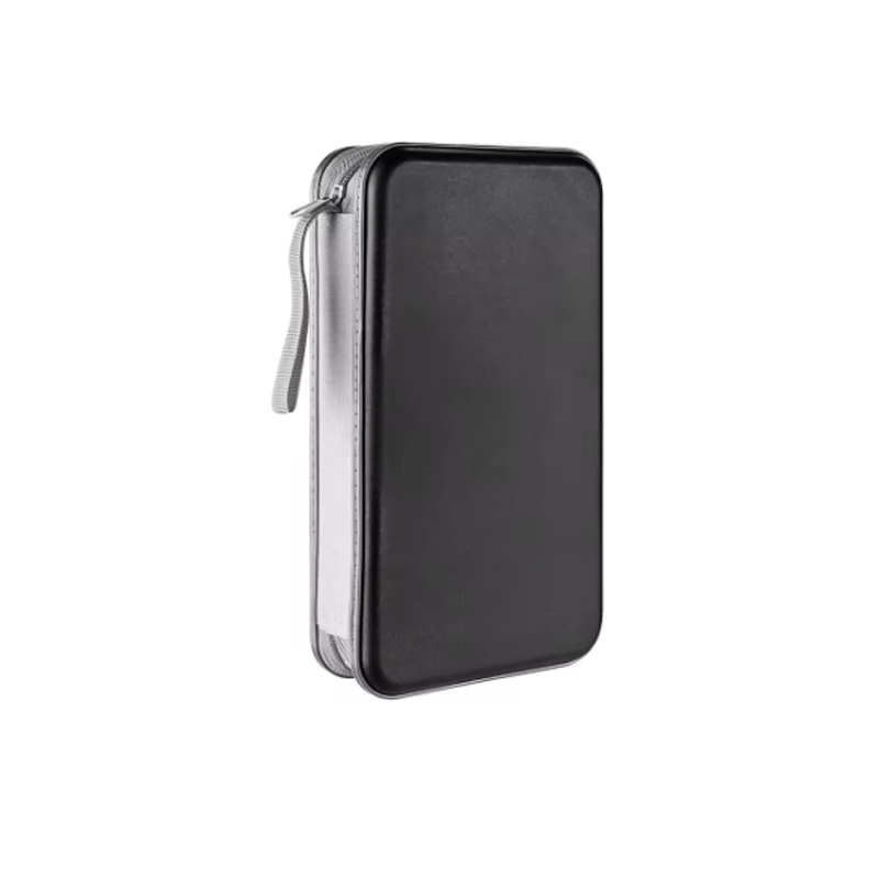 CD Case, DVD Case Holder 96 Capacity Hard Plastic CD DVD Disc Cases Storage Binder Wallet for Car Home Office Travel: black