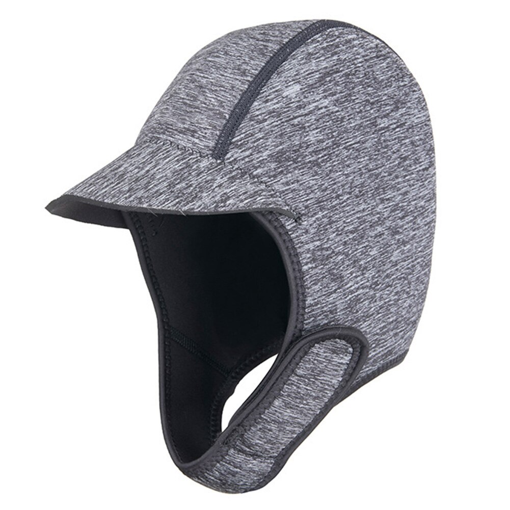 2020 regulowana czapka zimowa nurkować surfing kajak flisactwo kajak rurka do nurkowania czepek kapelusz N66: szary