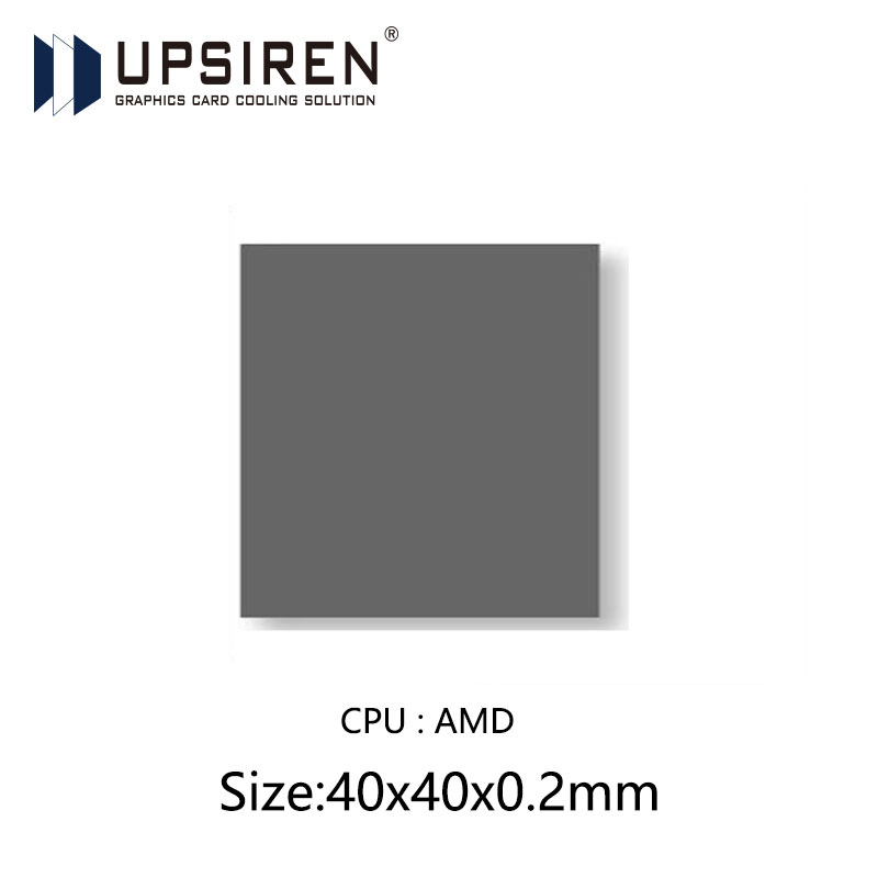 UPSIREN PCM-1 Thermal Grease Replacement PCM Pad Solid Silicone Grease Phase Change Silicone Repaste Pad 80x80 PCM термопрокла: GOLD