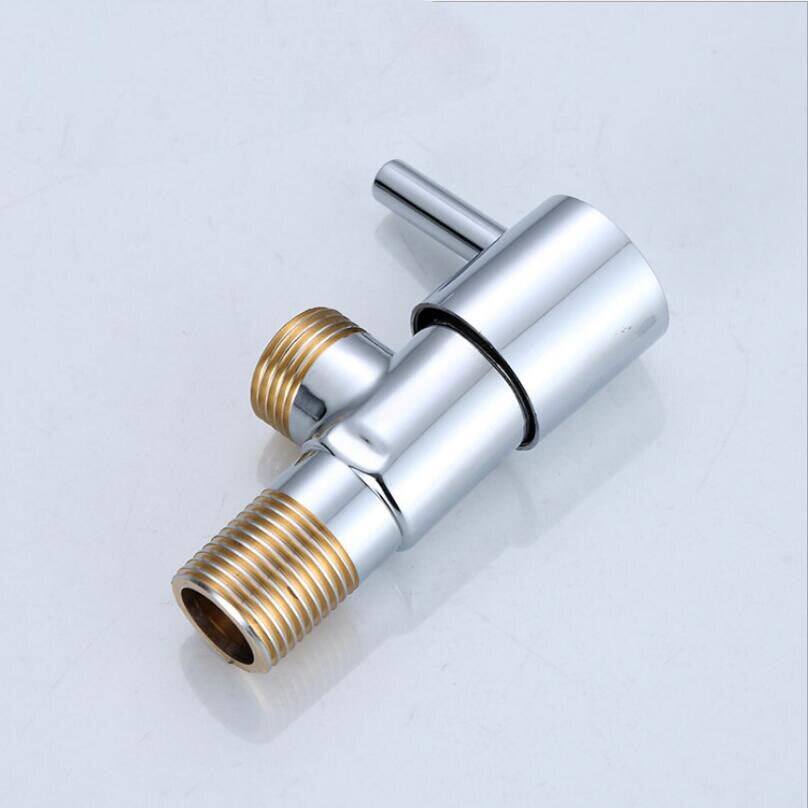 Brass Angle Valve G1 / 2 * 1/2 Water Heater Toilet Inlet Water Stop Valve Faucet Angle Valve