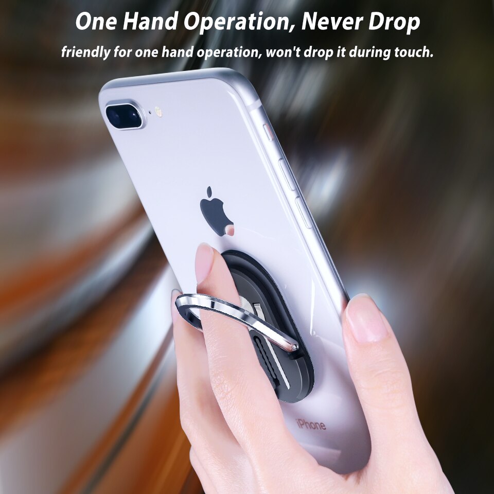 Mehrzweck Handy Halter 360 Grad Rotation Auto Air Vent Halterung Ständer Magnetische Finger Ring Telefon Halter Halterung Unterstützung