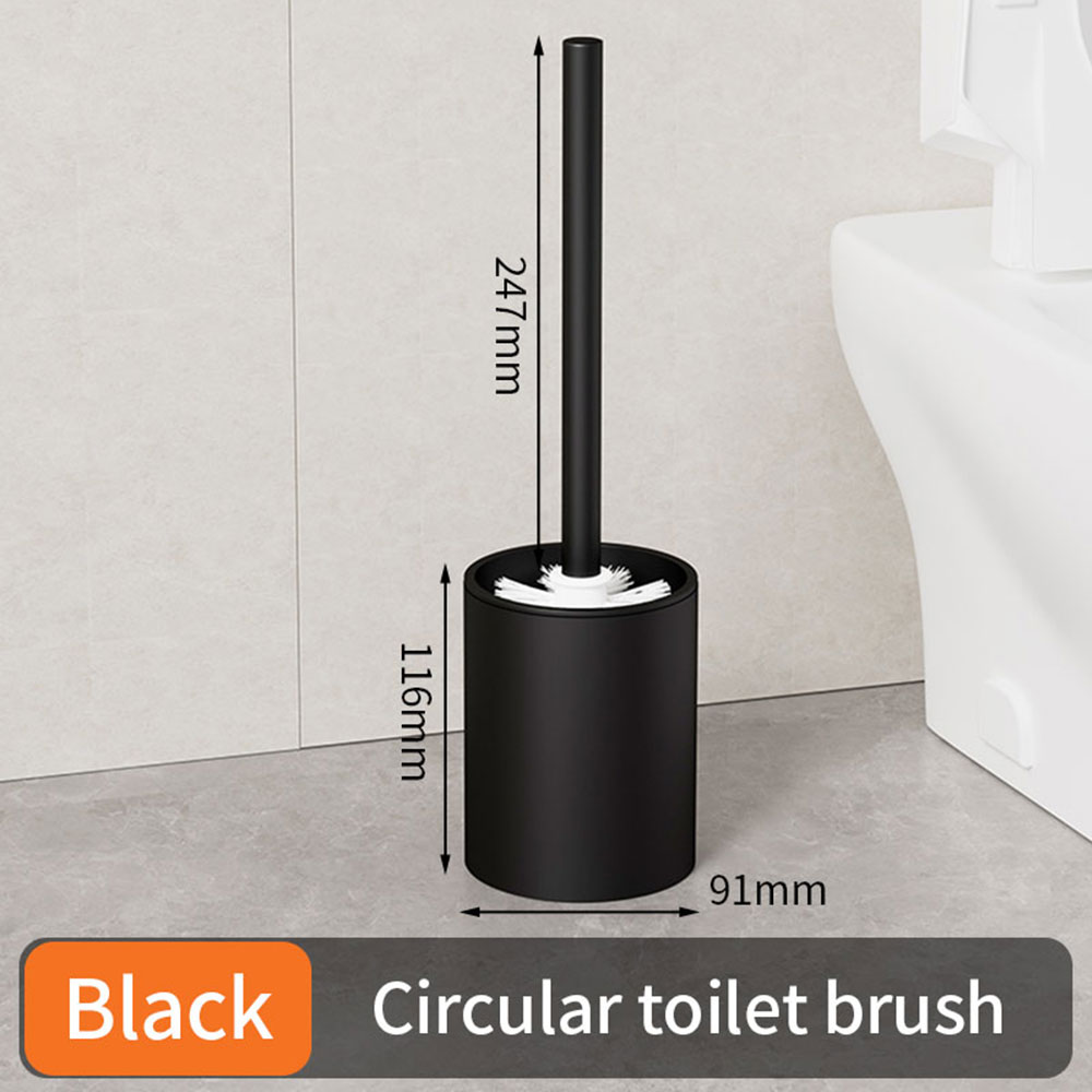 Luxus Wc Pinsel Metall Shell Wand-Wc-bürstenhalter Kein Totwinkel Hause Reinigung Werkzeuge Bad Zubehör: Burgunderrot