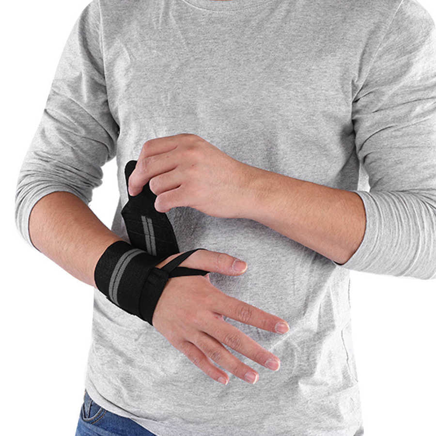 Adjustable Elastic Wrist Wraps Bandages Weightlifting Wristband Breathable Gym*